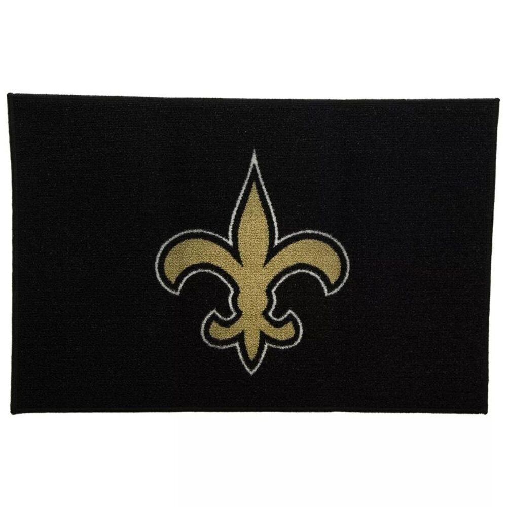 Officially Licensed NFL New Orleans Saints Floor Mat Rug, 19" x 30"